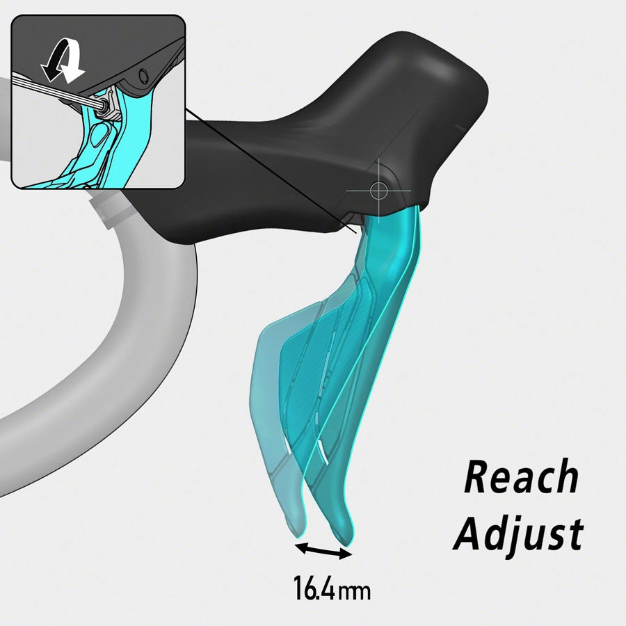 105 ST-R7170-RE Di2 Shift/Brake Lever - Right 12-Speed Black