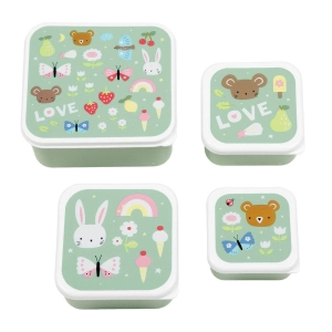 A Little Lovely Company Lunch & Snack Box Set: Joy