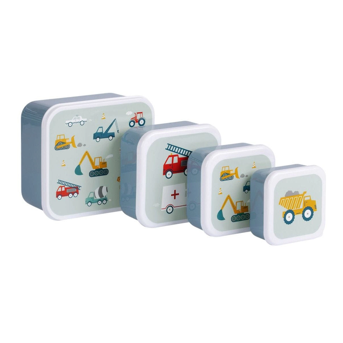 A Little Lovely Company Lunch & Snack Box Set: Vehicles