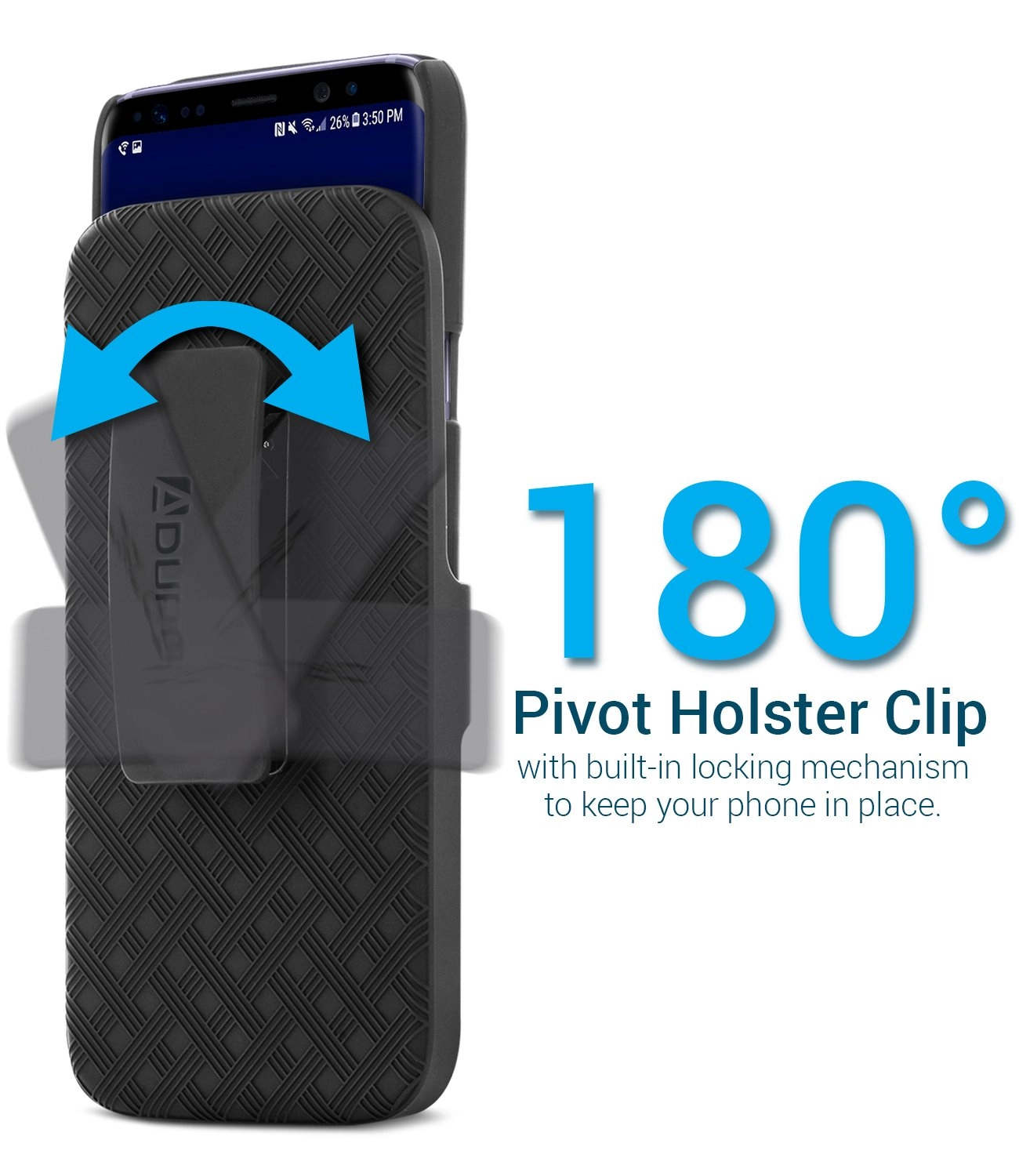 Aduro Samsung Galaxy S8 Holster Super Slim Shell Case