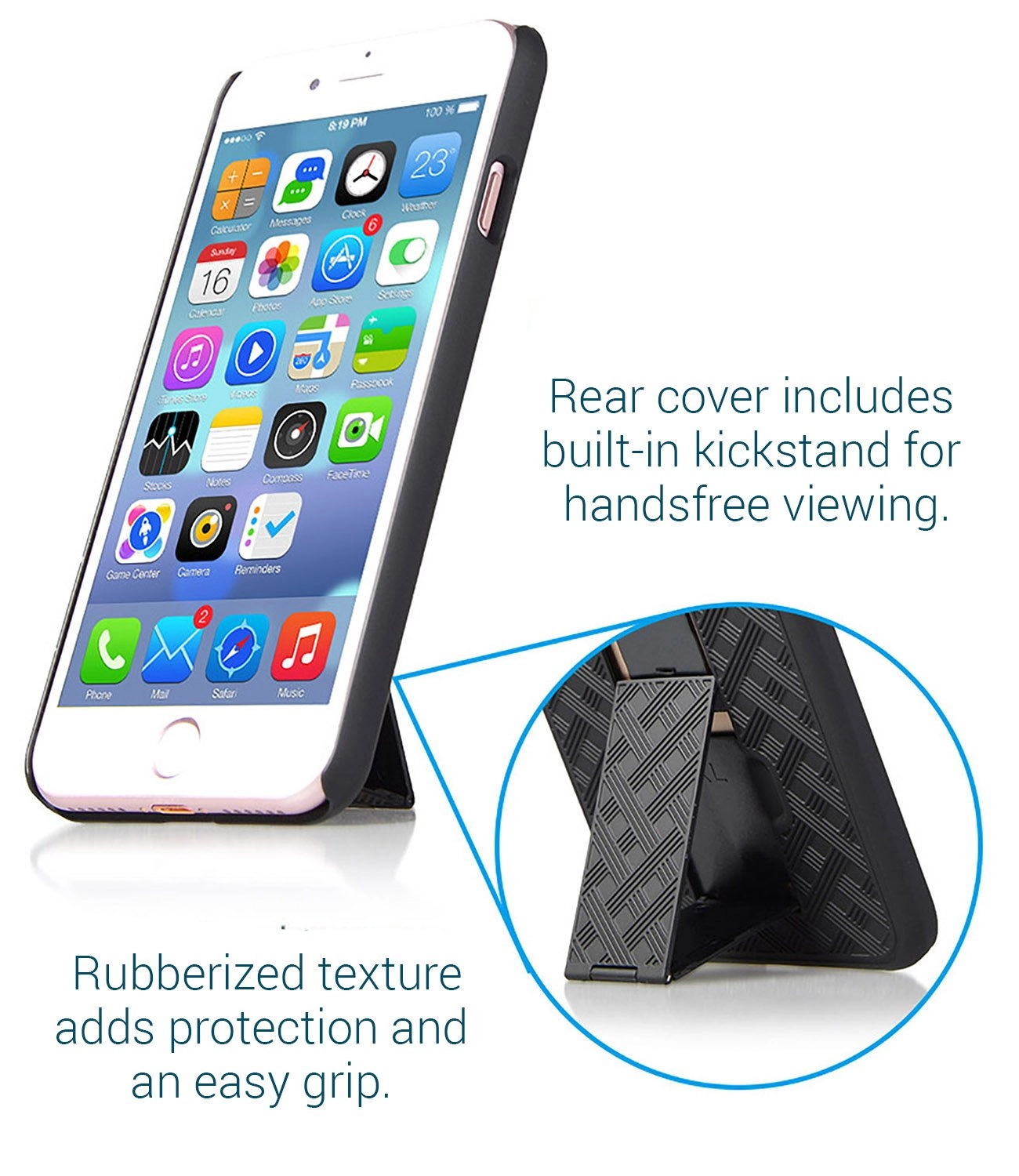 Aduro SHELL & HOLSTER COMBO CASE: IPHONE 8/7/6