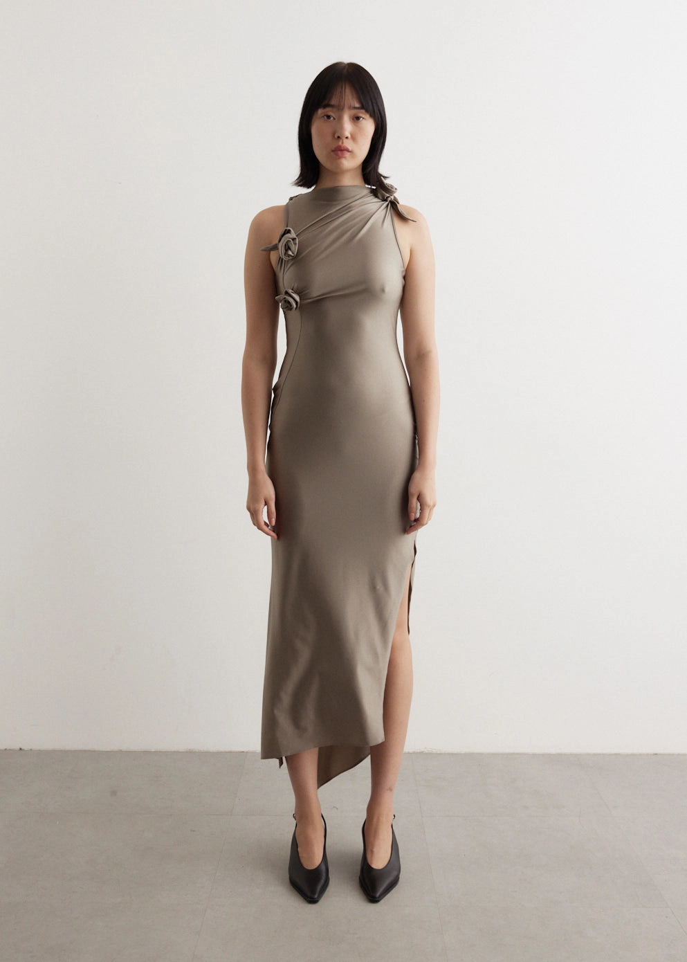 Asymmetric Flower Gown