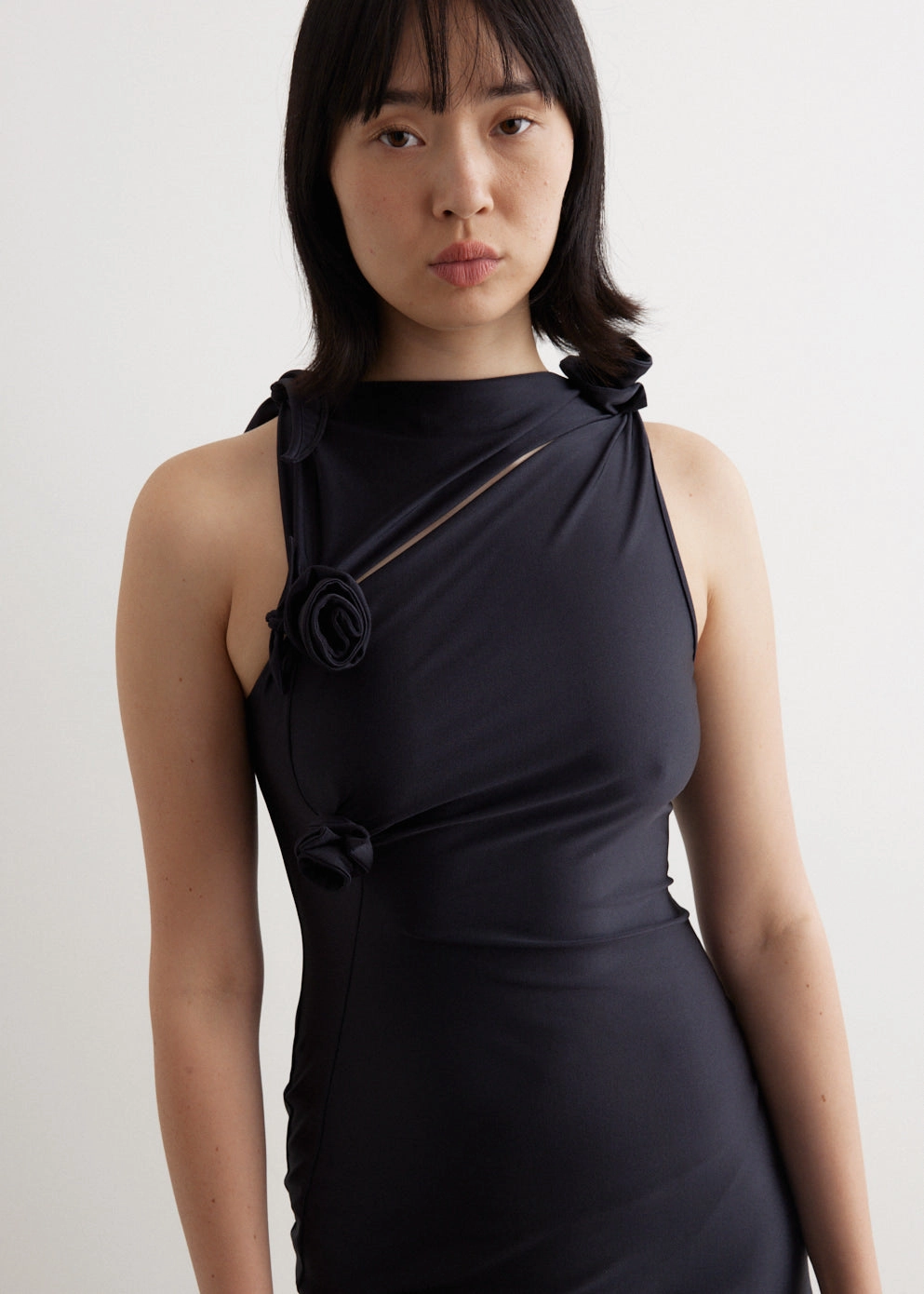 Asymmetric Flower Gown