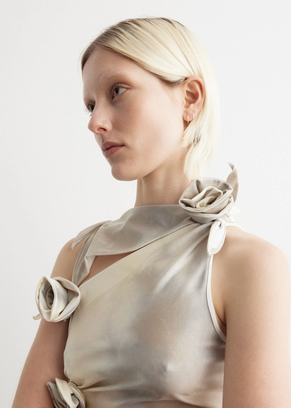 Asymmetric Flower Gown