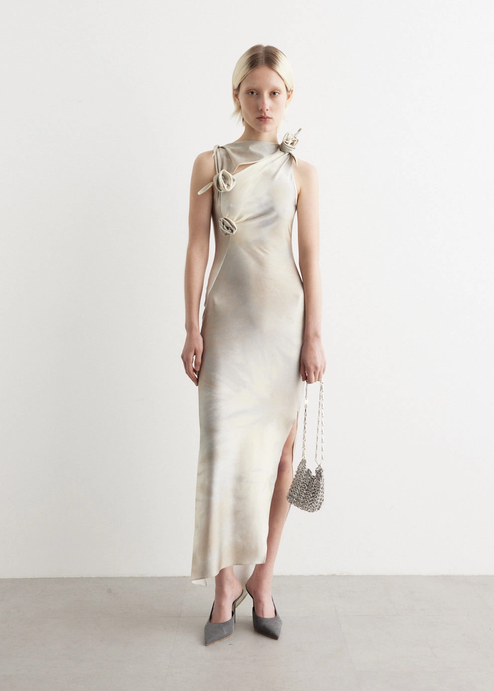 Asymmetric Flower Gown