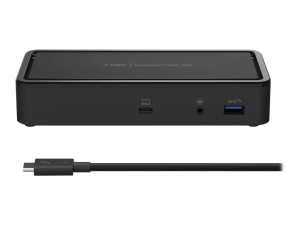 Belkin Thunderbolt 3 Dock Plus - Docking station - USB-C / Thunderbolt 3 - 2 x DP - 1GbE - 125 Watt - TAA Compliant F4U109TT-TAA