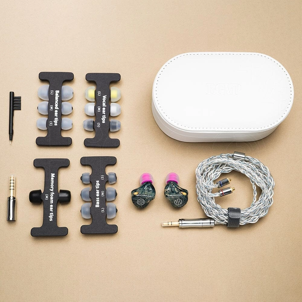 BGVP Phantom 2BA   2DD   2EST   2BCD Flagship In-Ear HIFI Monitor Earphones with 2 in 1 Plug