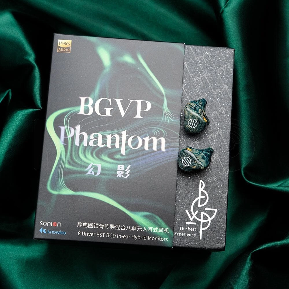 BGVP Phantom 2BA   2DD   2EST   2BCD Flagship In-Ear HIFI Monitor Earphones with 2 in 1 Plug