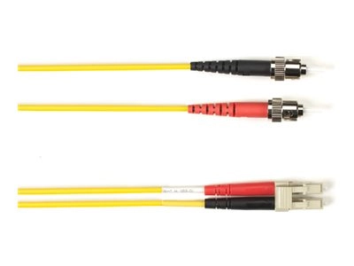 Black Box - Patch cable - TAA Compliant - LC multi-mode (M) to ST multi-mode (M) - 3.05 m - fiber optic - duplex - 50 / 125 micron FOCMRM4-STLC-YL-10
