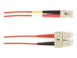 Black Box - Patch cable - TAA Compliant - SC multi-mode (M) to LC multi-mode (M) - 3.96 m - fiber optic - duplex - 50 / 125 micron FOCMP10-SCLC-RD-13
