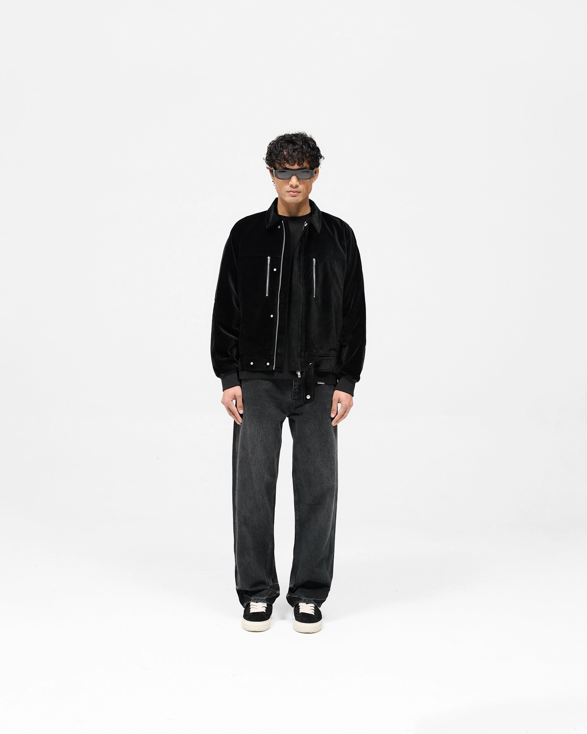 Bordeaux Brushed Jacket - Black