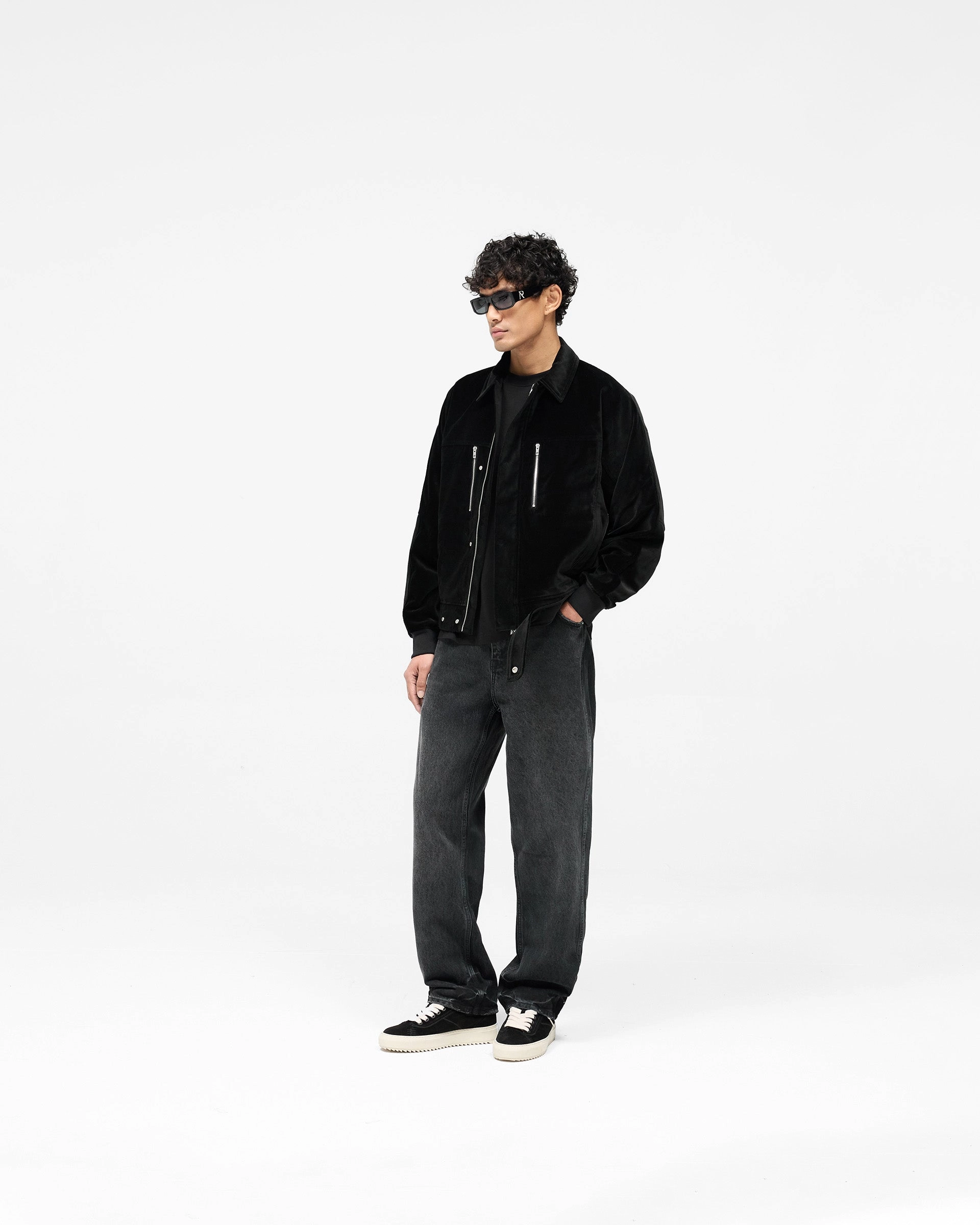 Bordeaux Brushed Jacket - Black
