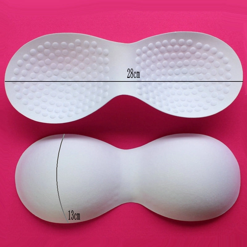 Bra Inserts thin one piece 8-character dot massage tube top bra pad 38x13cm