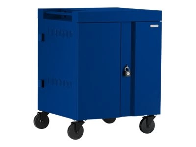 Bretford Cube TVC32PAC - 270 degree doors - cart (charge only) - for 32 netbooks/tablets - lockable - steel - royal blue - screen TVC32PAC-270RB