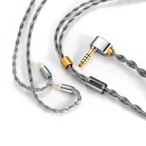 DD ddHiFi BC130A (Air Nyx) 4-Strand Silver Upgrade Earphone Cable (Open Box)