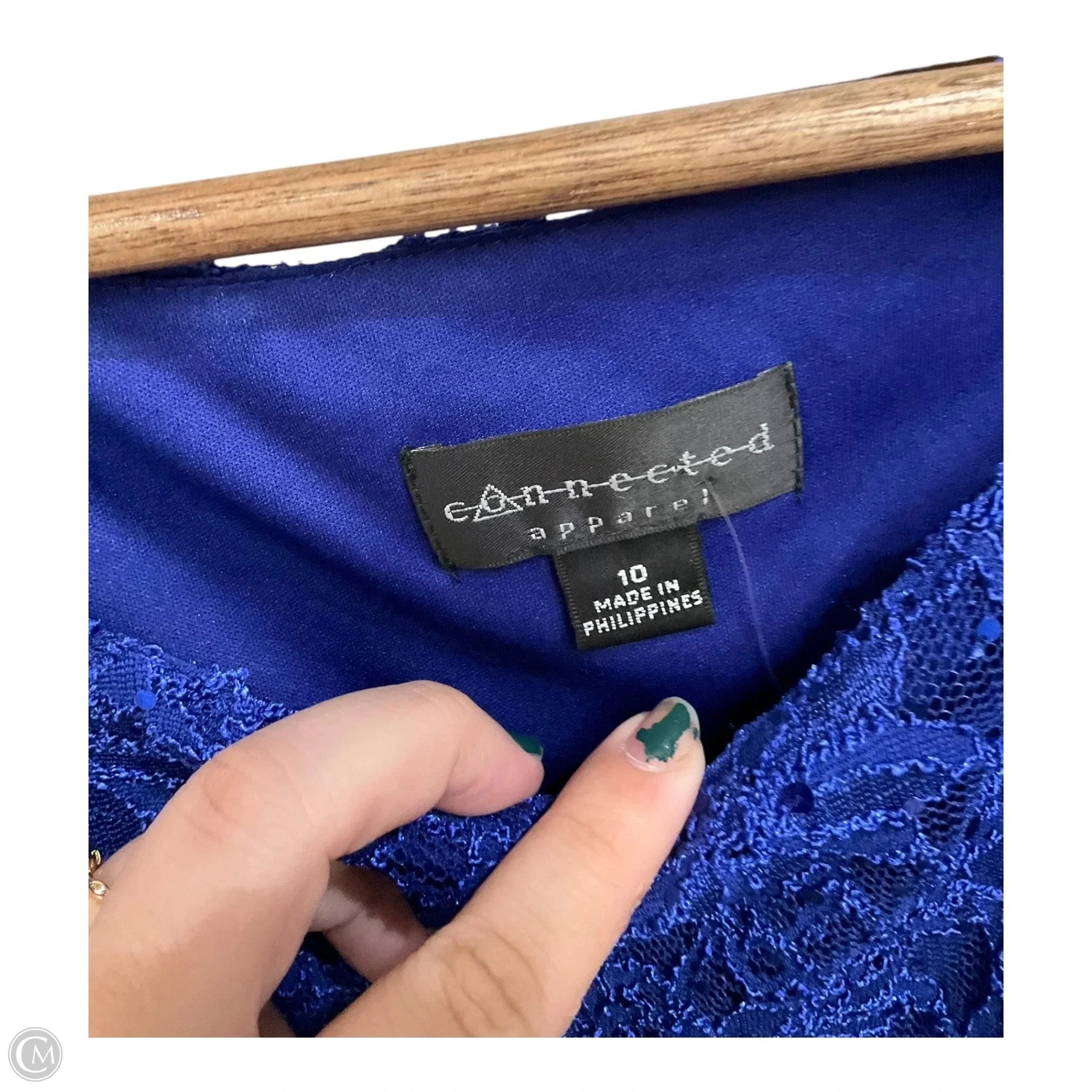 Dress Party Short By Connected Apparel In Blue, Size: 10