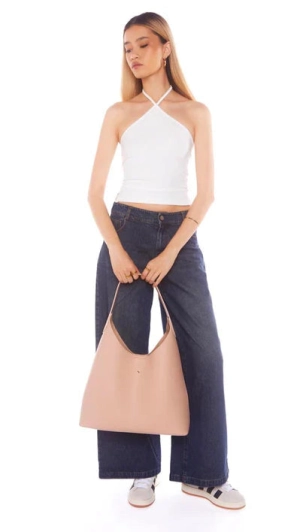 Duke Hobo Bag - Nude PU
