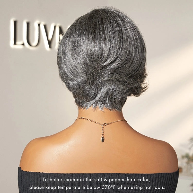 Exclusive Sale | Mature Boss Style Affordable Pre-styled Short Pixie Cut Glueless HD Lace Wig Pre-Cut Lace