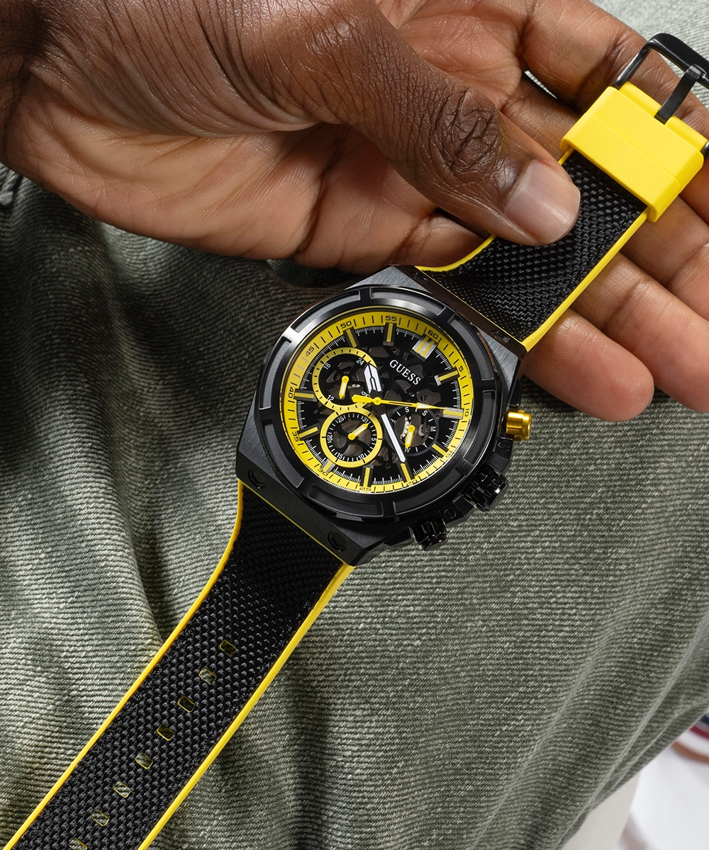 GUESS Mens Black Multi-function Watch