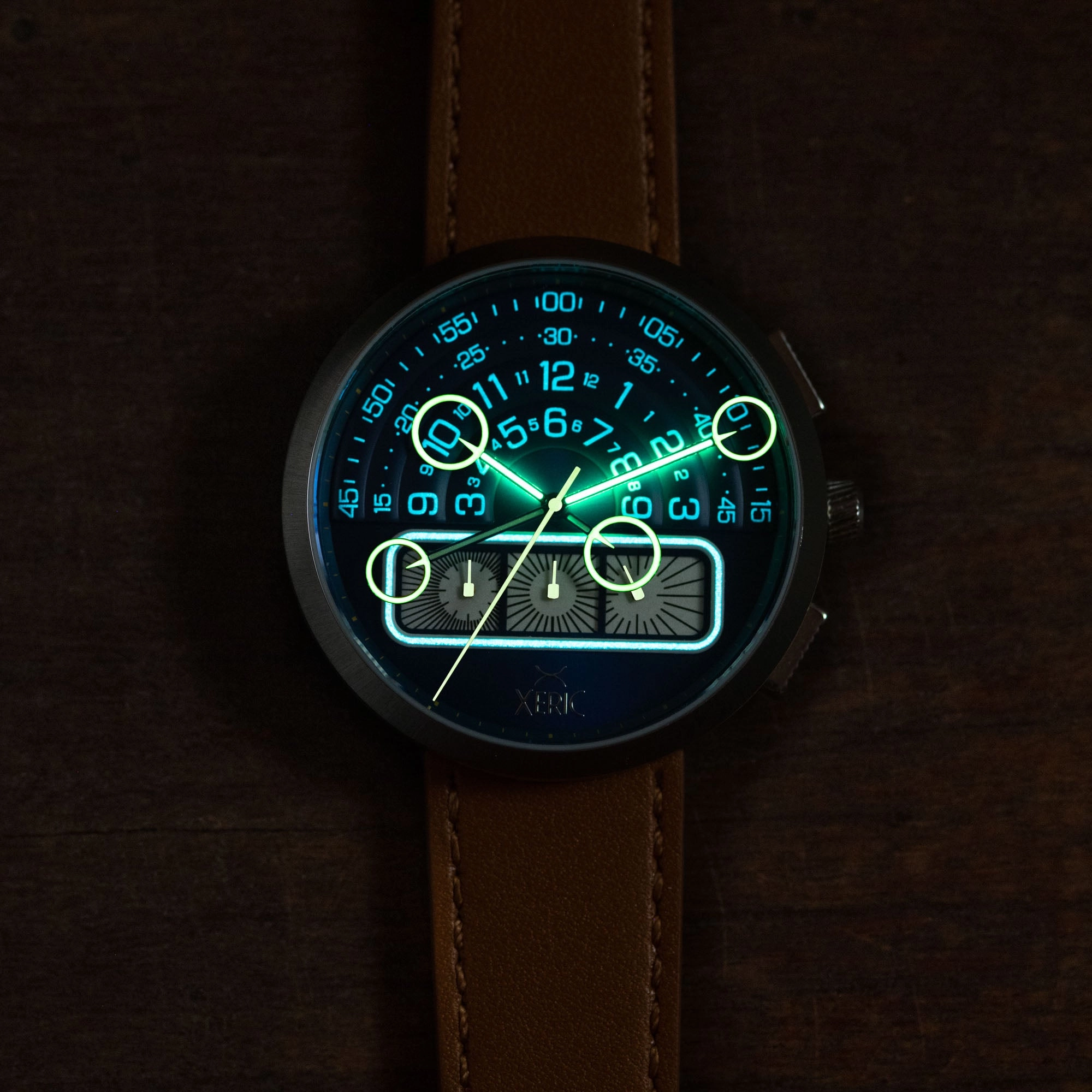 Halograph II Chrono Blue Tan