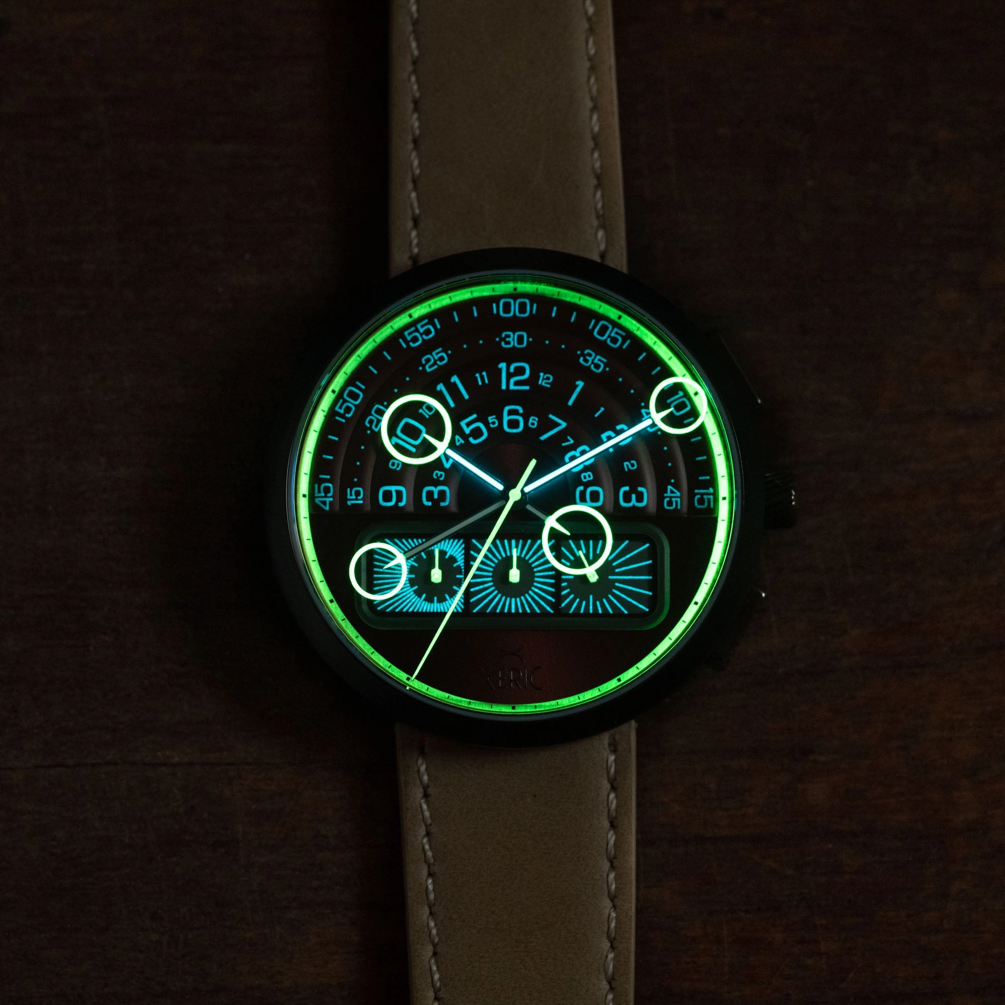 Halograph II Chrono Oxblood Sand