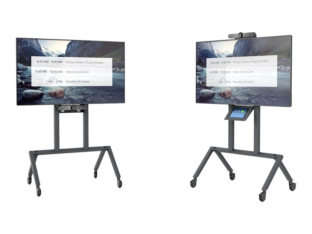 Heckler Design - Mounting kit (camera mount, hook & loop fastening tape, device panel) - for video conference camera - steel H702-BG