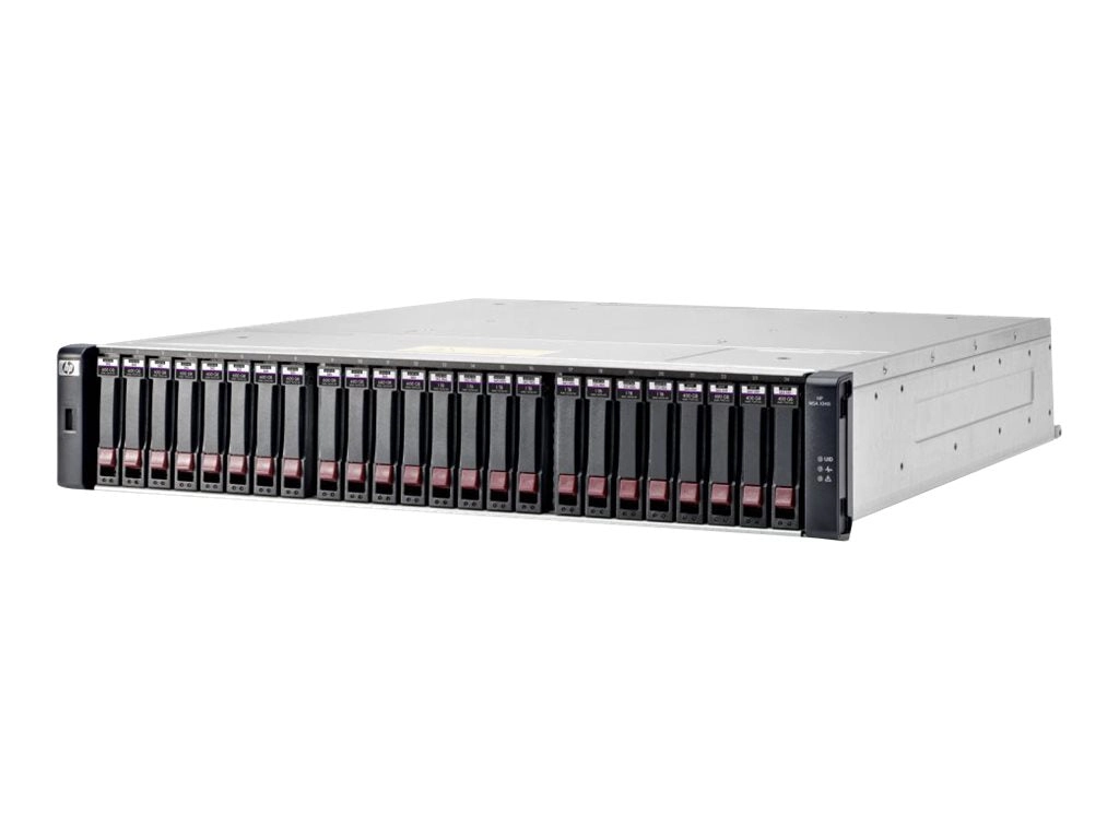 HPE Modular Smart Array 1040 Dual Controller SFF Storage - Hard drive array - iSCSI (1 GbE) (external) - rack-mountable - 2U E7W02SB