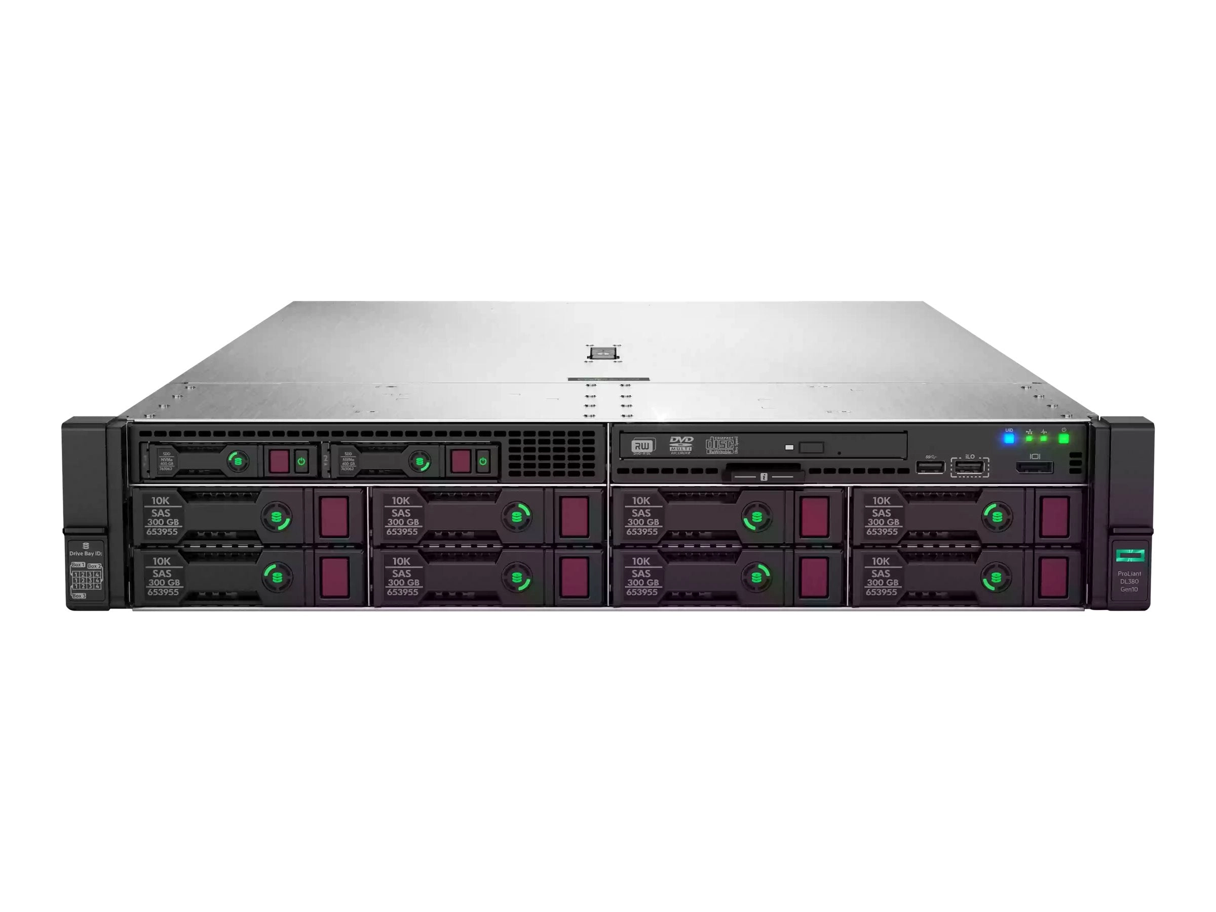 HPE ProLiant DL380 Gen10 Network Choice - Server - rack-mountable - 2U - 2-way - no CPU up to - RAM 0 GB - SATA - hot-swap 2.5 P19720R-B21#B19