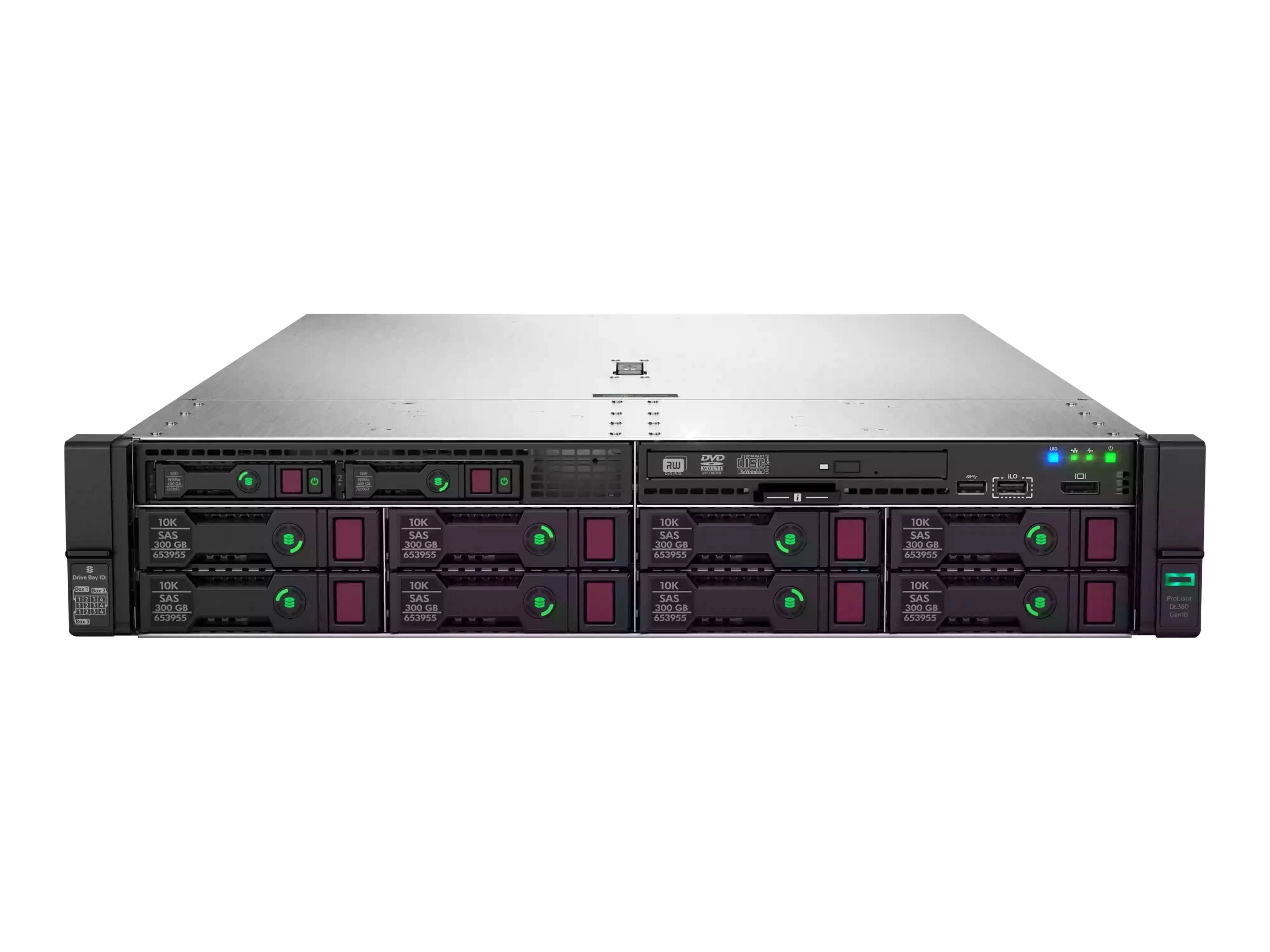 HPE ProLiant DL380 Gen10 Network Choice - Server - rack-mountable 2U - 2-way - no CPU up to - RAM 0 GB - SATA - hot-swap 2.5 P21398R-B21#B19