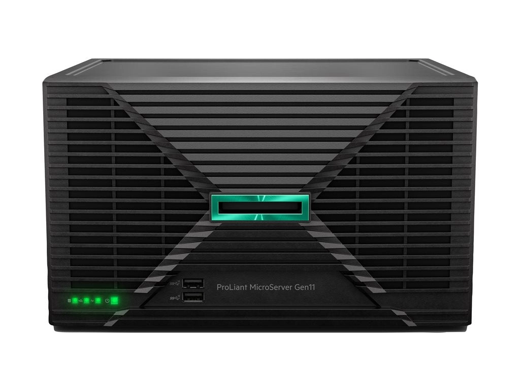 HPE ProLiant MicroServer Gen11 - Server - ultra micro tower 1-way - 1 x Pentium Gold G7400 up to - RAM 16 GB - SATA - non-hot-swap P74439-005