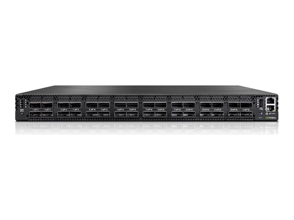 HPE SN4700M 400GbE 32QSFP-DD Switch - M-Series - switch - L3 - managed - 32 x 40/100/200/400 Gigabit Ethernet QSFP-DD - back S2T81A