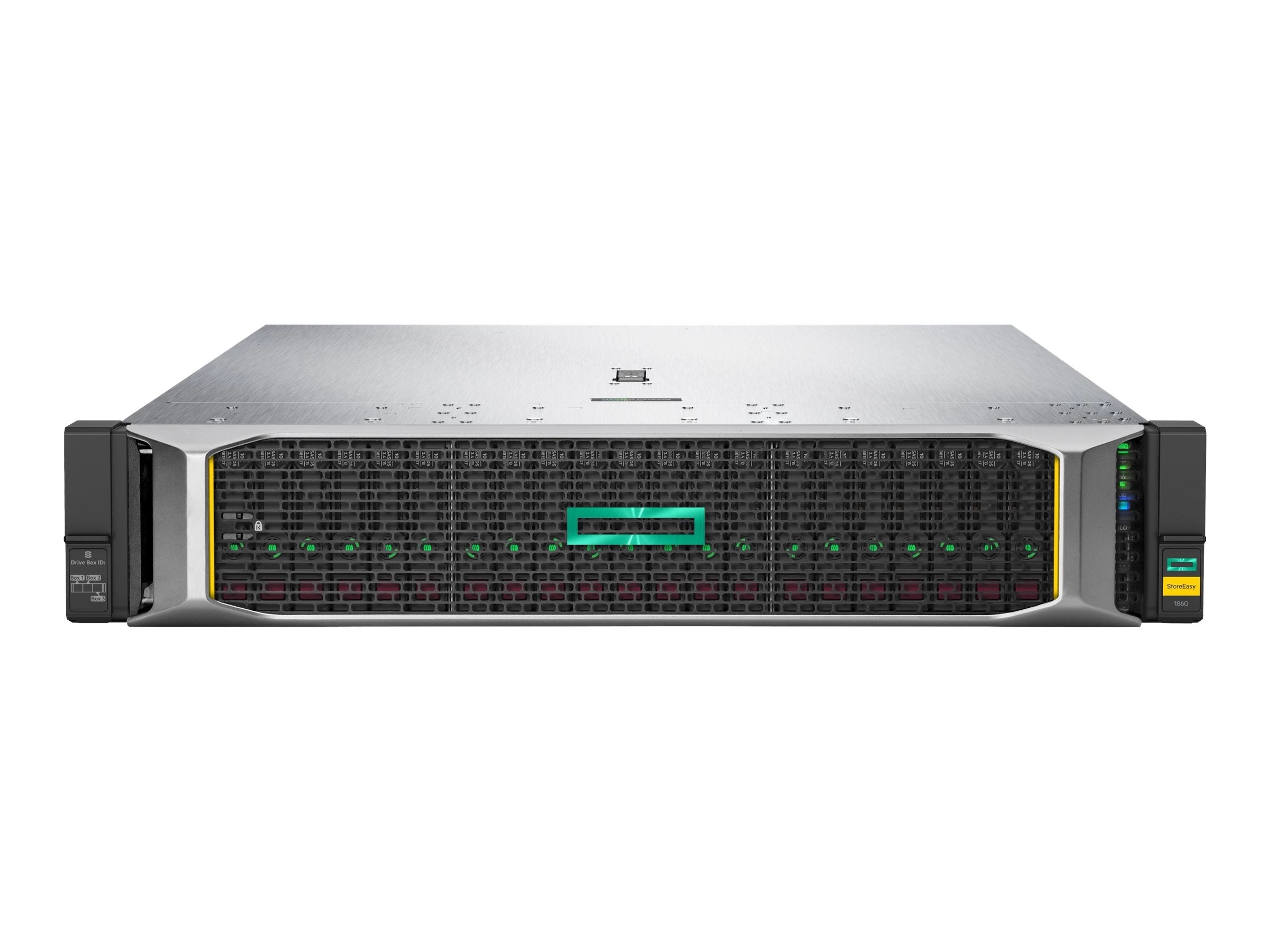 HPE StoreEasy 1860 - NAS server - 24 bays - 9.6 TB - rack-mountable - SATA 6Gb/s / SAS 12Gb/s - HDD 1.2 TB x 8 - RAID RAID 0, Q2P78AR