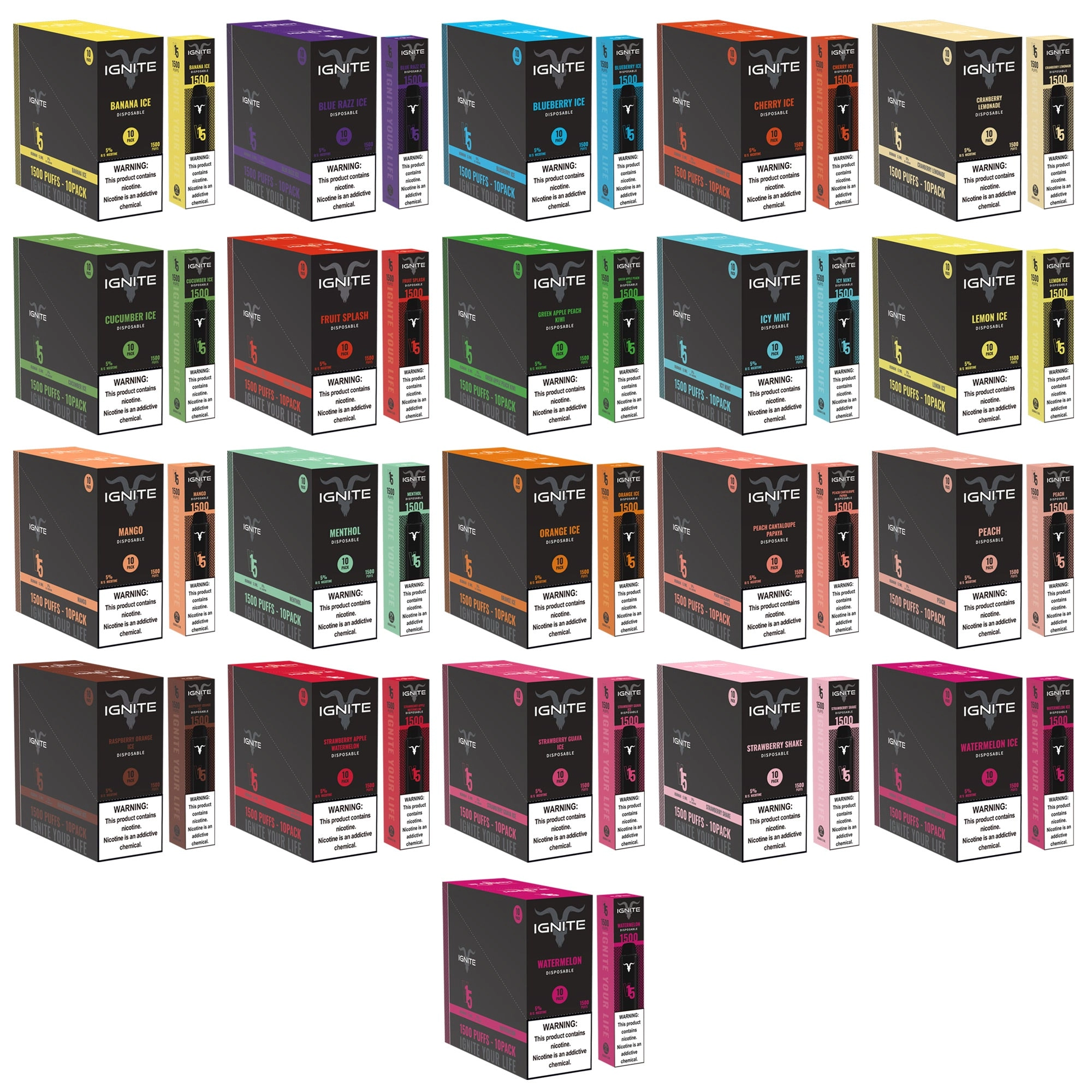 Ignite V15 Vape Device [10 Pack]