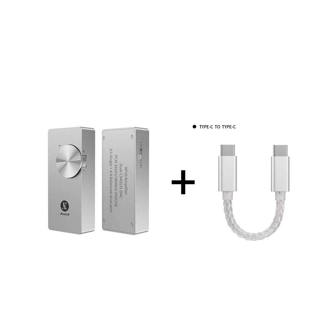 JCALLY AP10 Portable DAC Amplifier With Dual CS43131 DAC Chip Phones AMP Supports 3.5mm/4.4mm