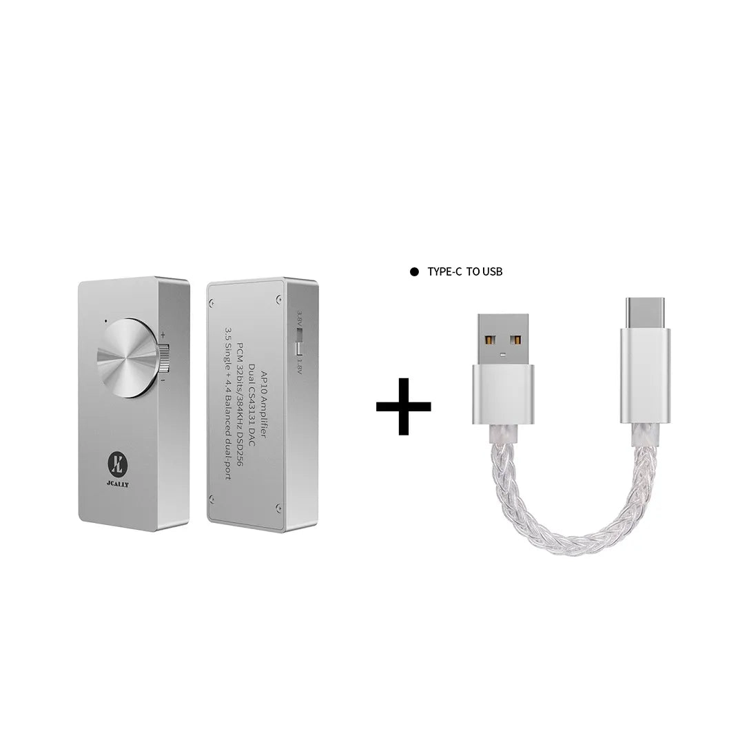JCALLY AP10 Portable DAC Amplifier With Dual CS43131 DAC Chip Phones AMP Supports 3.5mm/4.4mm