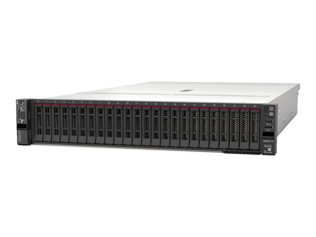 Lenovo ThinkSystem SR650 V2 7Z73 - Server - rack-mountable - 2U - 2-way - 1 x Xeon Silver 4309Y / up to 3.6 GHz - RAM 32 GB - 7Z73A037NA