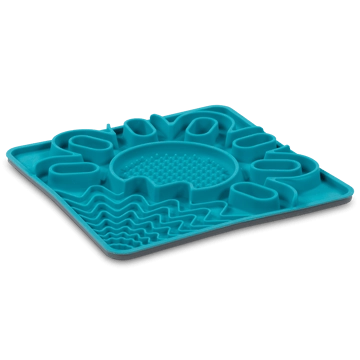 Messy Mutts Framed Silicone Multi Surface Lick Mat in Blue