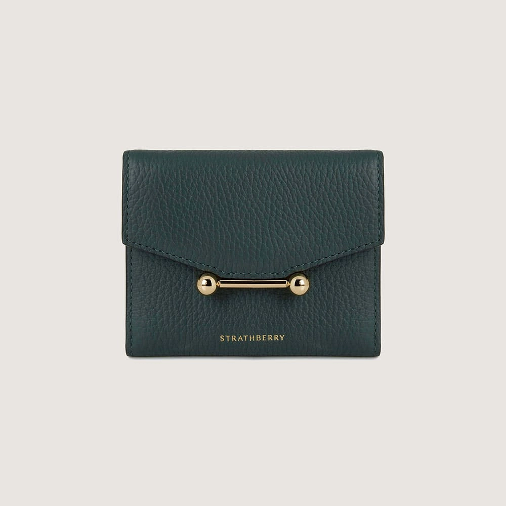 Mosaic Trifold Wallet - Bottle Green