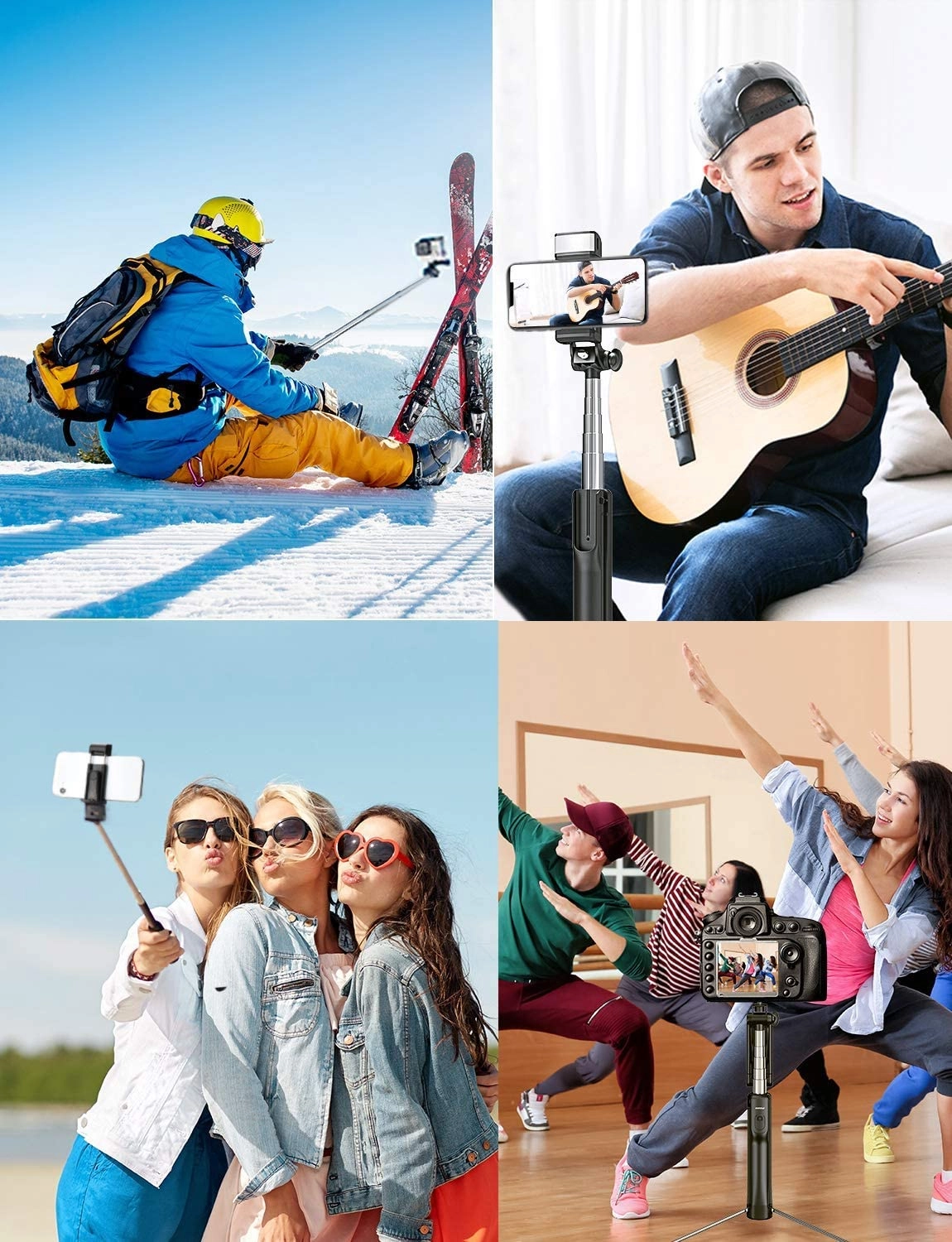 MPOW PA168A Selfie Stick with Fill Light