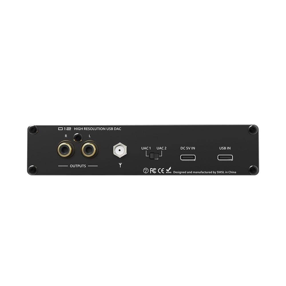 Open Box SMSL D12 AK4493S Bluetooth 5.0 USB MQA DAC & Headphone Amplifier