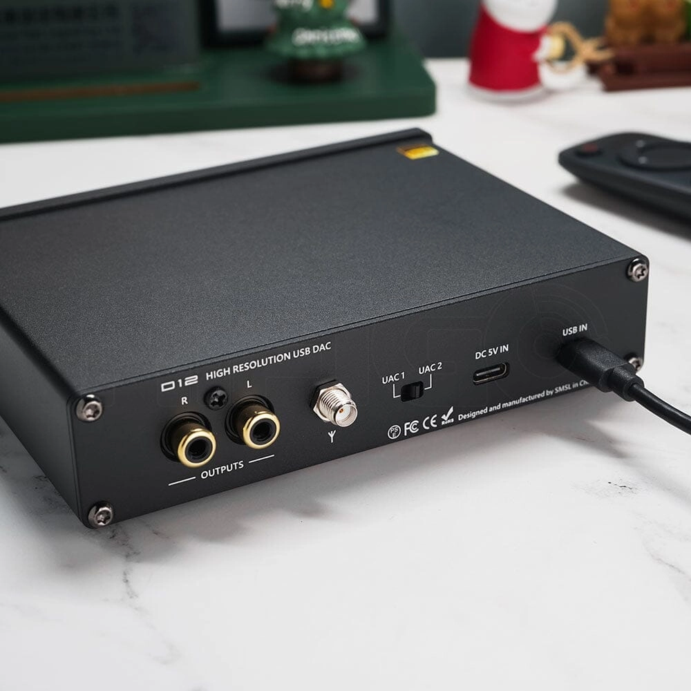 Open Box SMSL D12 AK4493S Bluetooth 5.0 USB MQA DAC & Headphone Amplifier