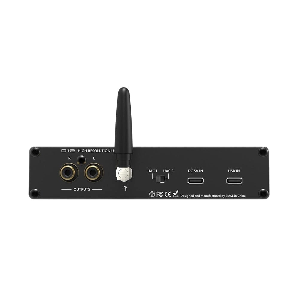Open Box SMSL D12 AK4493S Bluetooth 5.0 USB MQA DAC & Headphone Amplifier