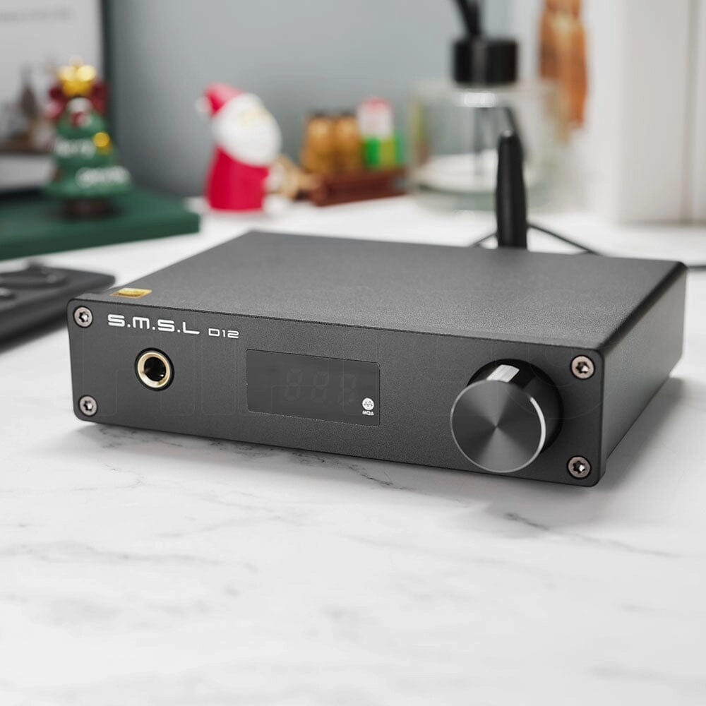 Open Box SMSL D12 AK4493S Bluetooth 5.0 USB MQA DAC & Headphone Amplifier