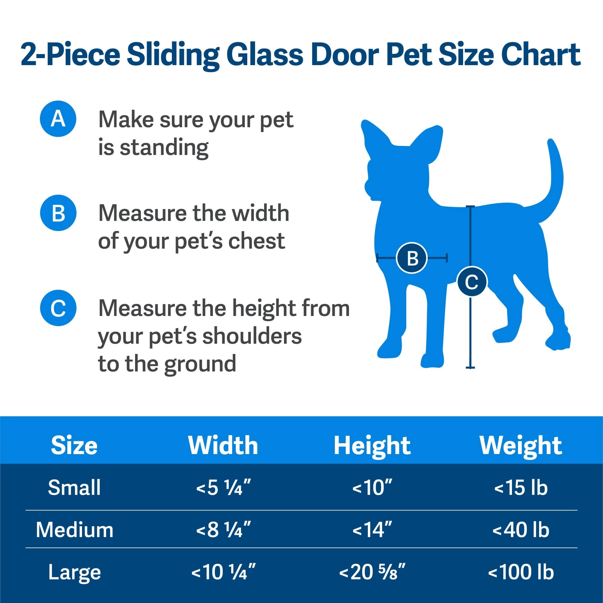 PetSafe® Sliding Glass Pet Door, 2-Piece, Large