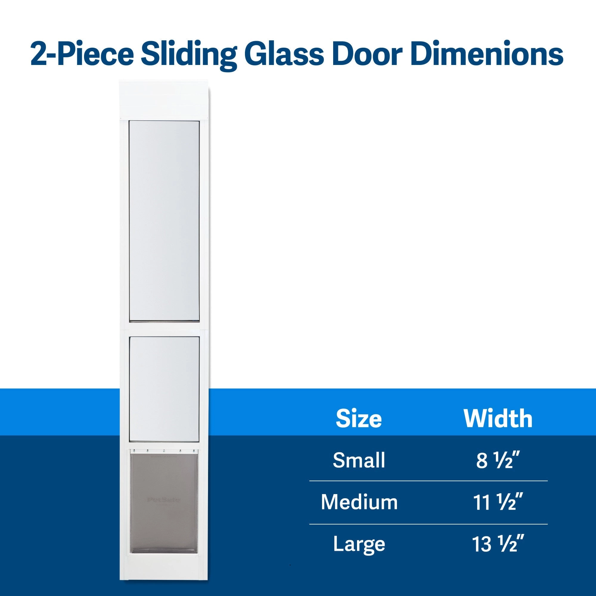 PetSafe® Sliding Glass Pet Door, 2-Piece, Medium