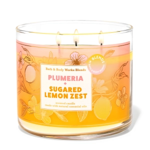 Plumeria & Sugared Lemon Zest by Bath & Body Works 3-Wick Scented Candle