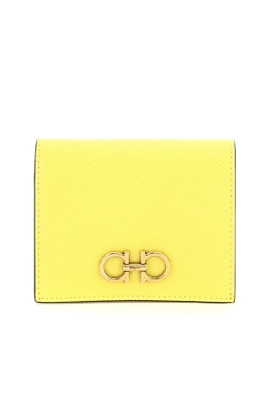 Salvatore Ferragamo Gancini Plaque Compact Wallet
