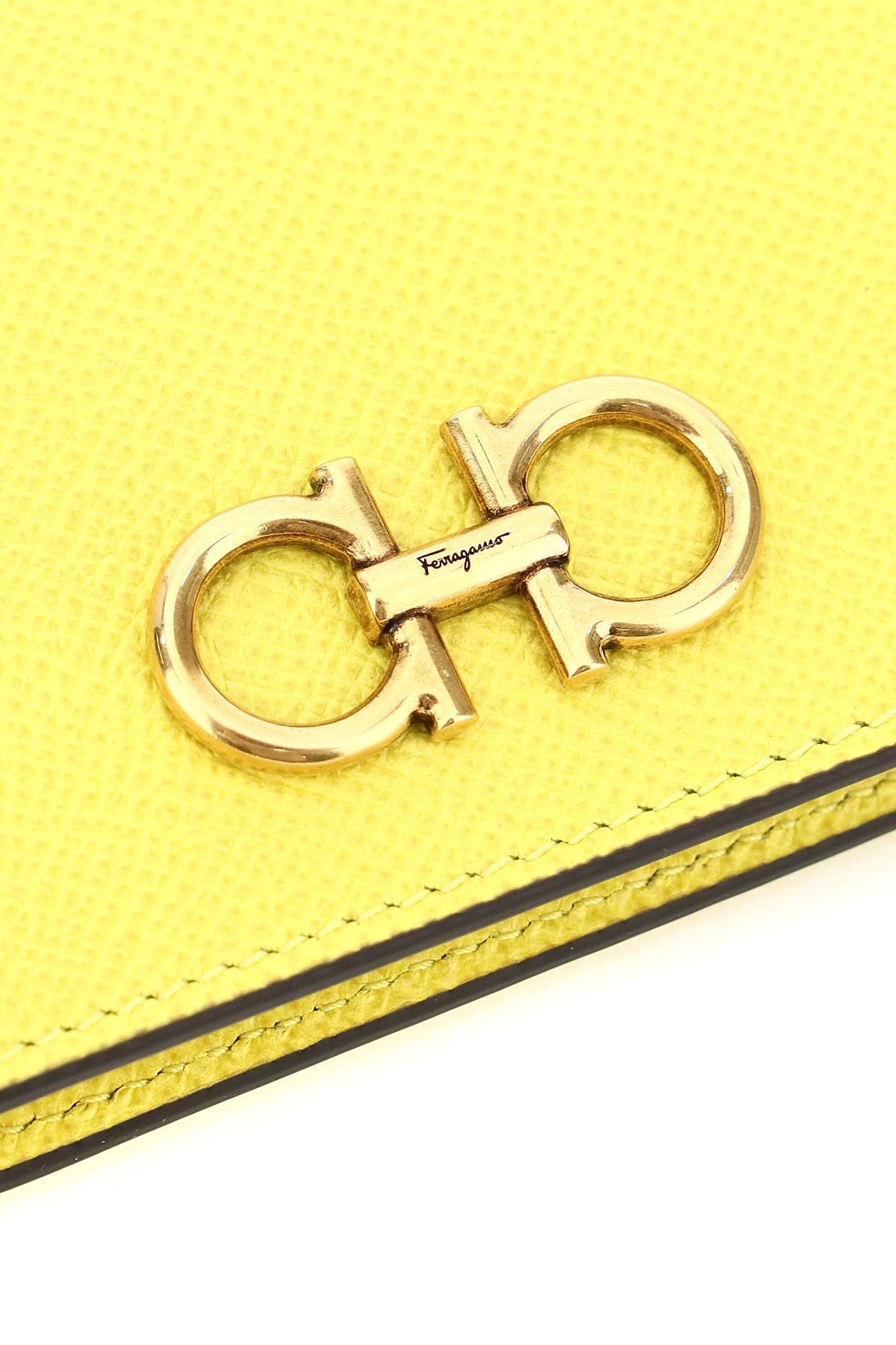 Salvatore Ferragamo Gancini Plaque Compact Wallet