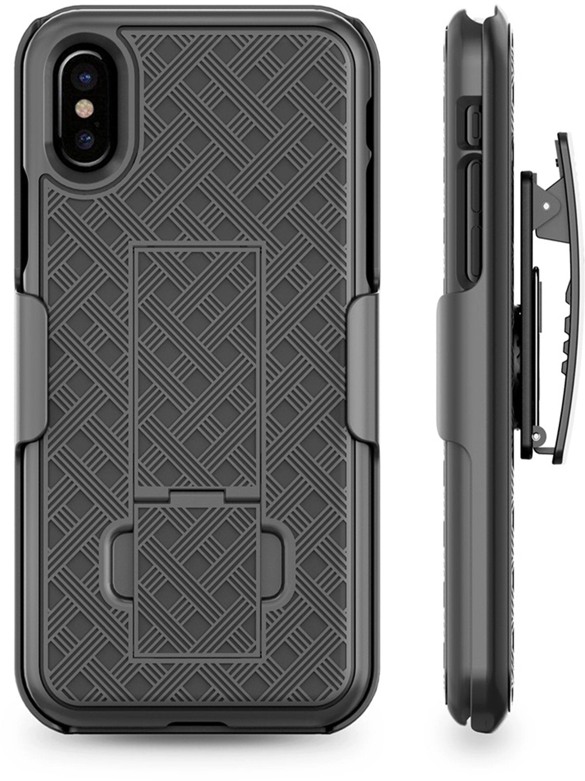 SHELL & HOLSTER COMBO CASE: APPLE IPHONE X/XS