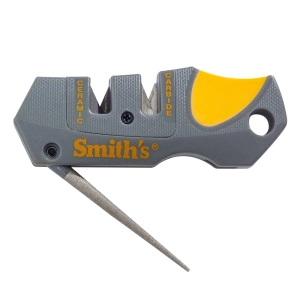 Smith's Knife Sharpener - Pocket Pal Pre-Set Carbide Blade and Ceramic Stone | 50918